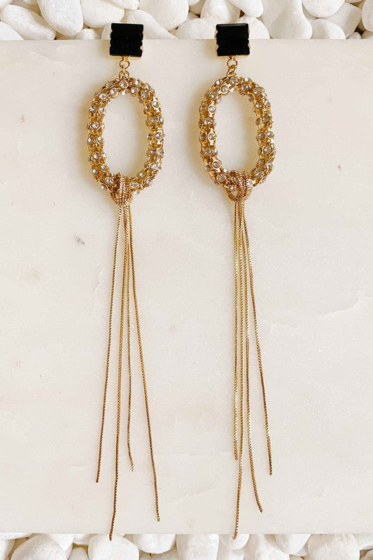 To Paris Long Drop Earrings