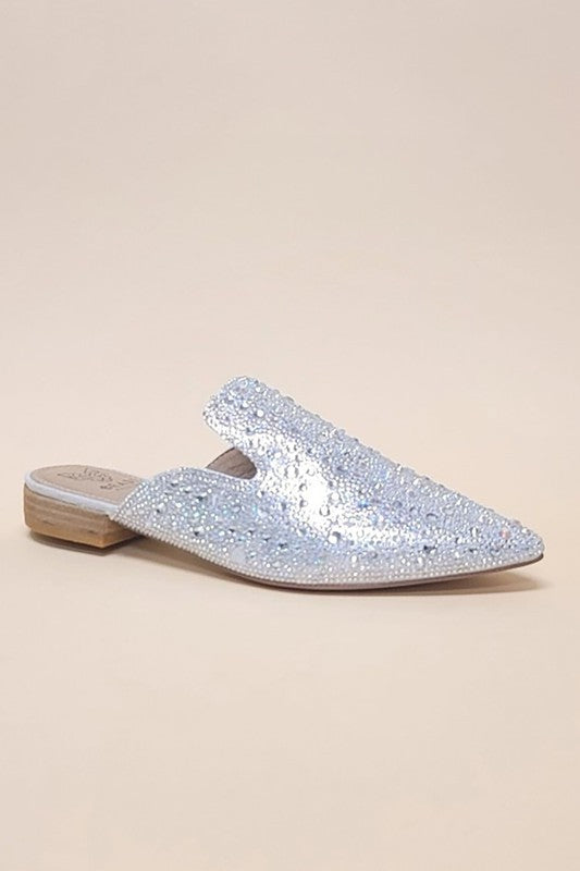 Gems Pointed Toe Mules