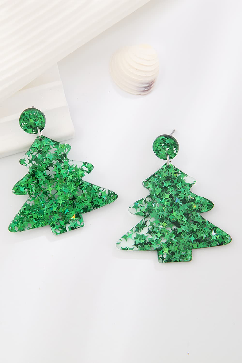 Christmas Tree Acrylic Earrings