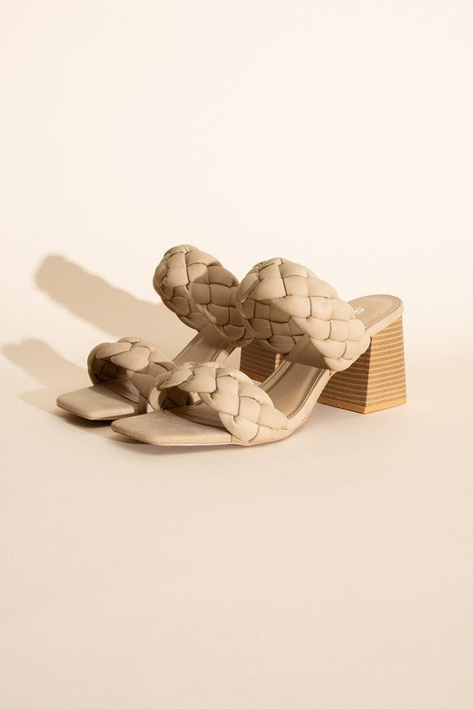 Buggy Braided Stras Mule Sandals