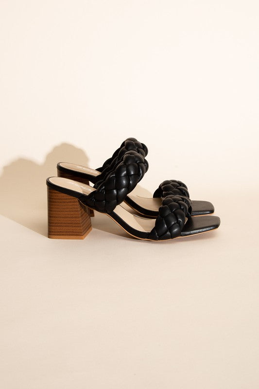 Buggy Braided Stras Mule Sandals