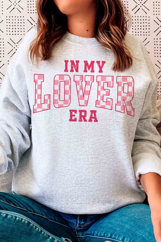 CHECKERED IN MY LOVER ERA Valentine Graphic Sweatshirt