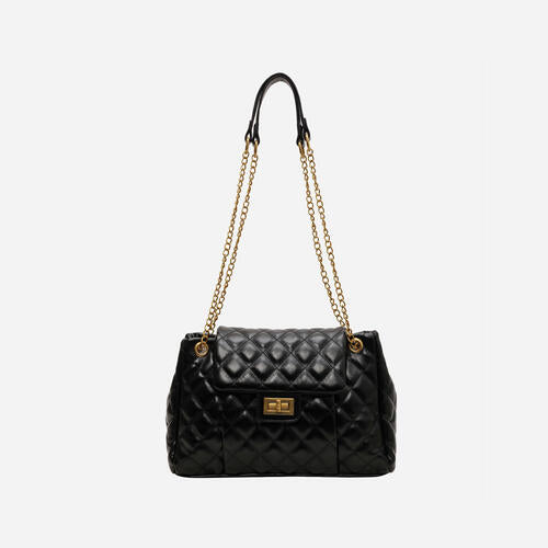 Black Beauty PU Leather Shoulder Bag