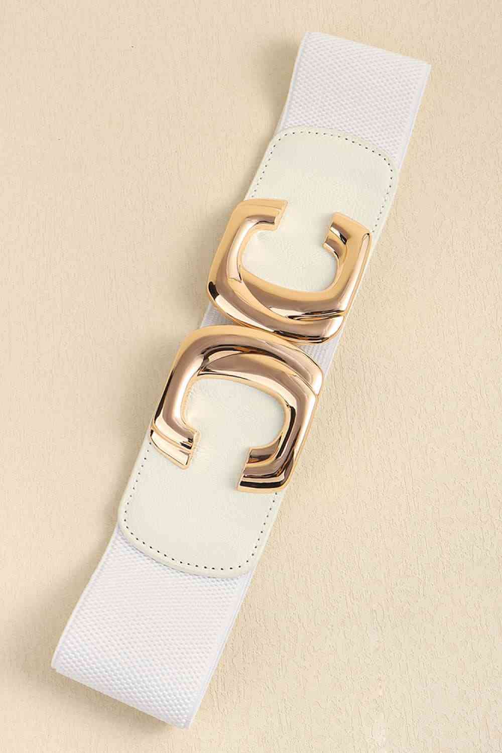 Zinc Alloy Buckle Elastic Wide Belt