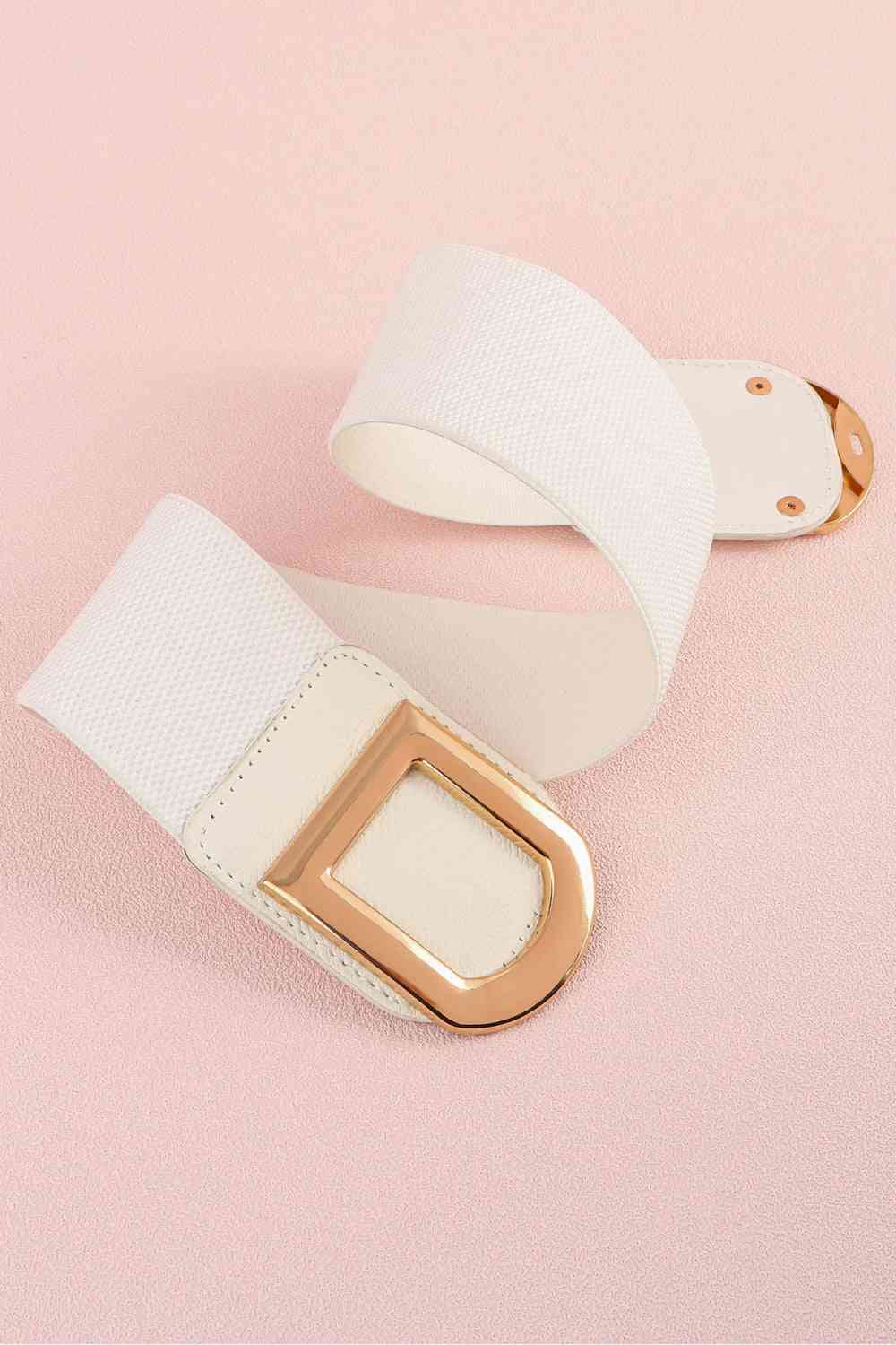 Double D Buckle PU Belt